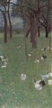 Gartenmit Huhnernin StAgatha Symbolism Gustav Klimt